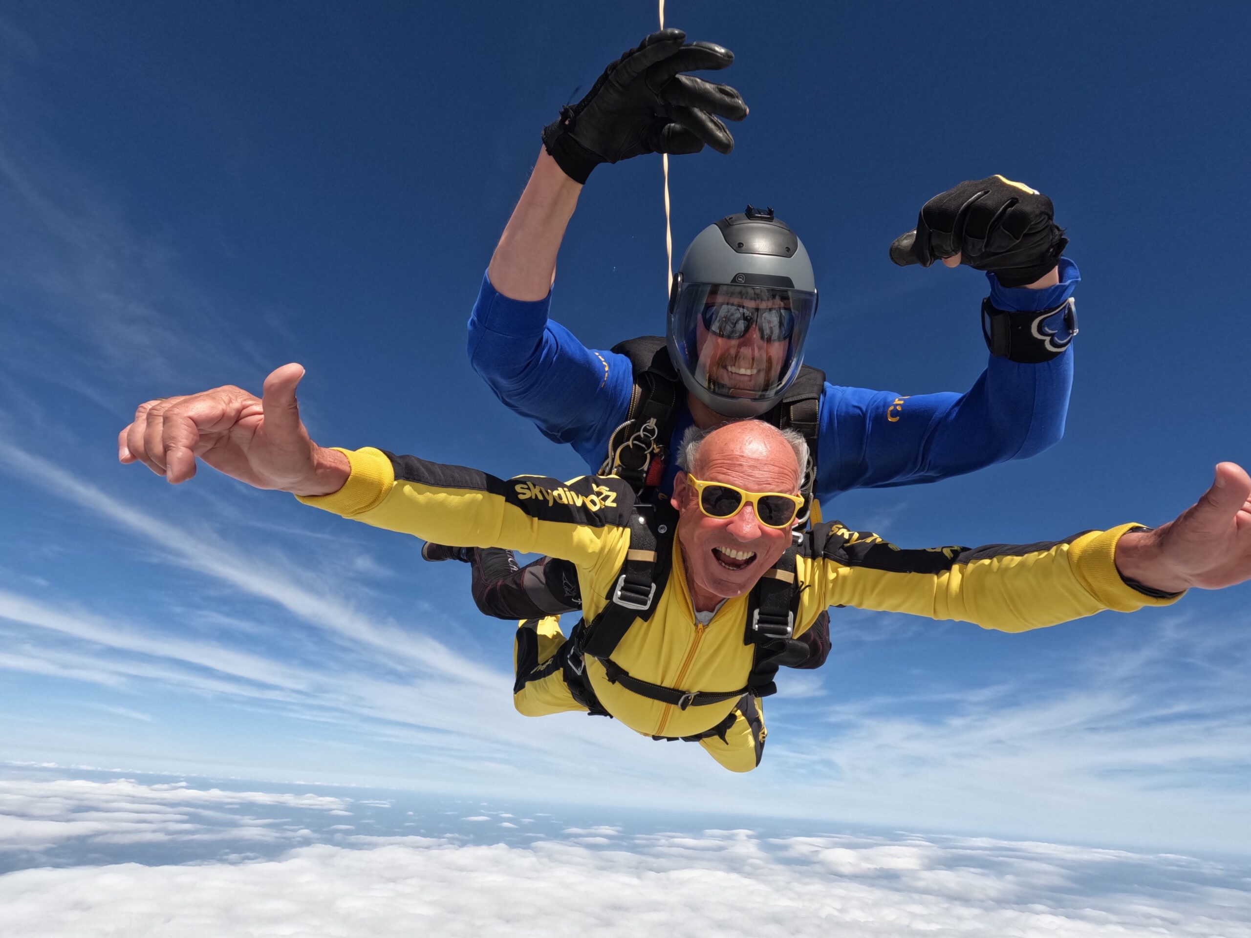 Bob O’MalleyWhite’s 15,000 ft Parachute Jump Raises £3,697.73 for the 2028 MBF Festival